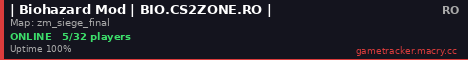 | Biohazard Mod | BIO.CS2ZONE.RO |
