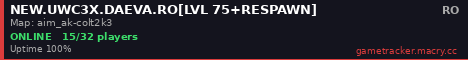 NEW.UWC3X.DAEVA.RO[LVL 75+RESPAWN]