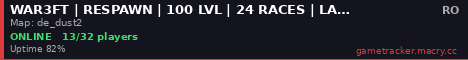 WAR3FT | RESPAWN | 100 LVL | 24 RACES | LASERMINE & SENTRY | SHOP4