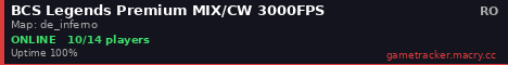 BCS Legends Premium MIX/CW 3000FPS