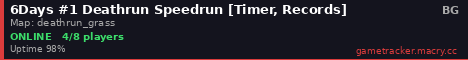 6Days #1 Deathrun Speedrun [Timer, Records]