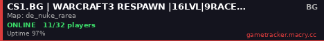CS1.BG | WARCRAFT3 RESPAWN |16LVL|9RACES|SAVEXP|
