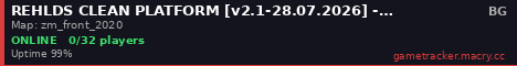 REHLDS CLEAN PLATFORM [v2.1-28.07.2026] - Hosting by QGSHOSTING.COM