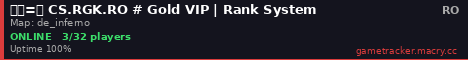 ︻芫=一 CS.RGK.RO # Gold VIP | Rank System